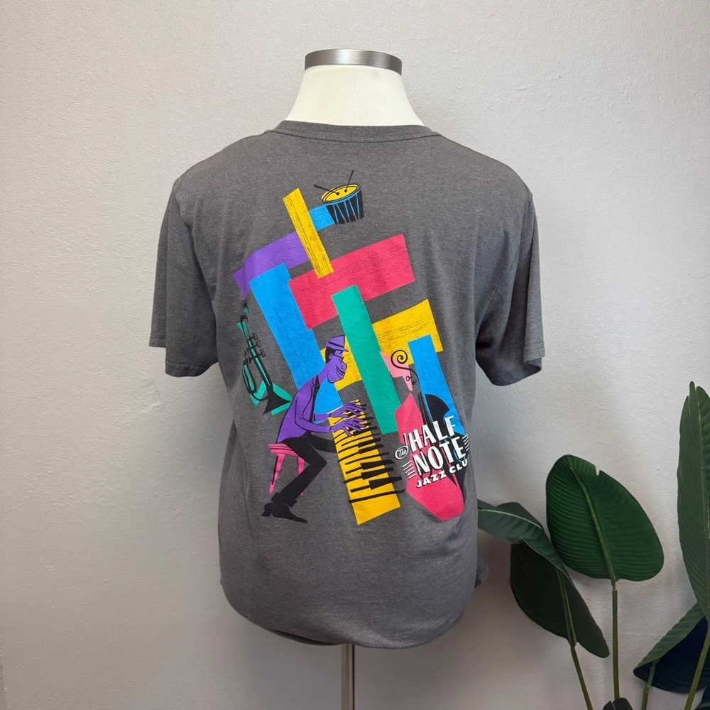 Disney Half Note Jazz Club Grey Tee Shirt - Size Xl